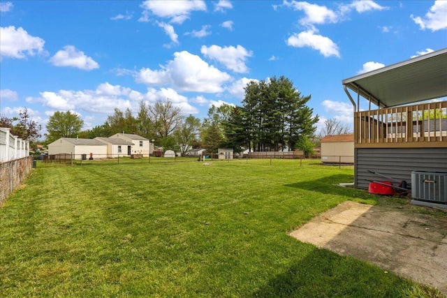 4096 Jonquil St, Columbus, OH 43224 - view of yard featuring fence and cooling unit