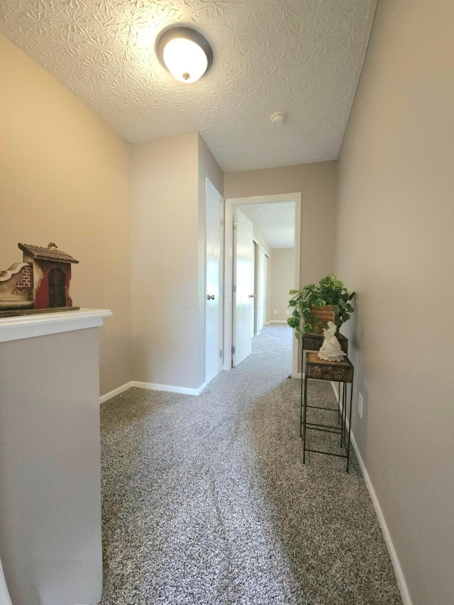 6682 Lagrange Dr Unit 48B, Canal Winchester, OH 43110 - hall featuring baseboards, carpet flooring, and a textured ceiling