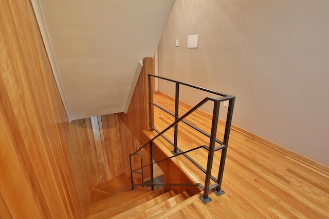2589 Brookwood Rd, Columbus, OH 43209 - staircase featuring wood finished floors and baseboards