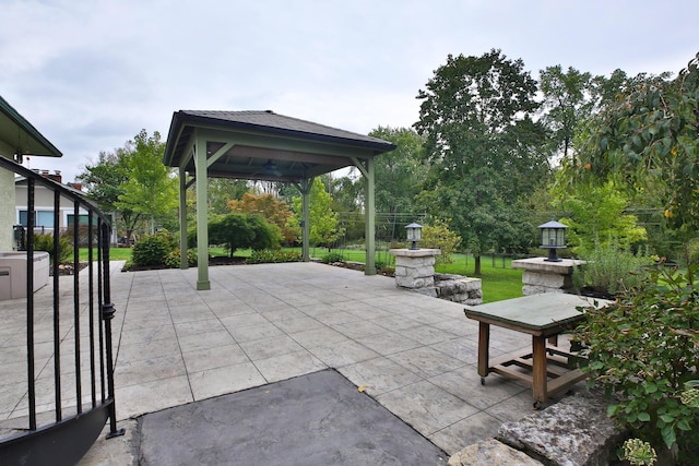 2589 Brookwood Rd, Columbus, OH 43209 - view of patio with a gazebo and fence