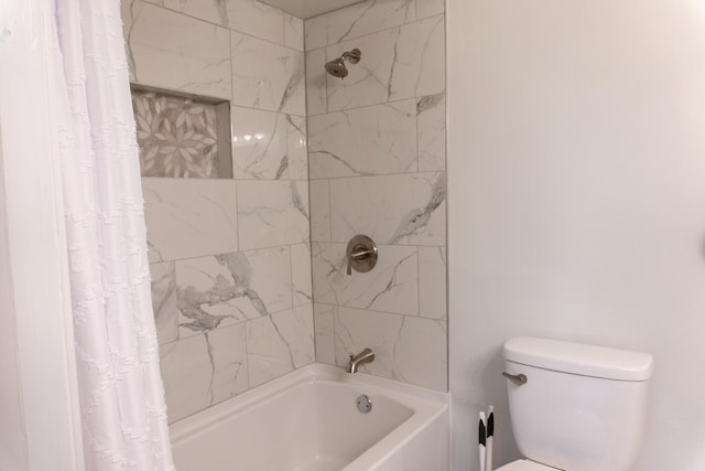 173 S Chesterfield Rd, Columbus, OH 43209 - full bathroom with shower / bath combo with shower curtain and toilet