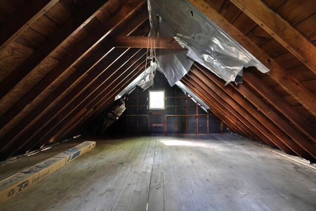 view of attic