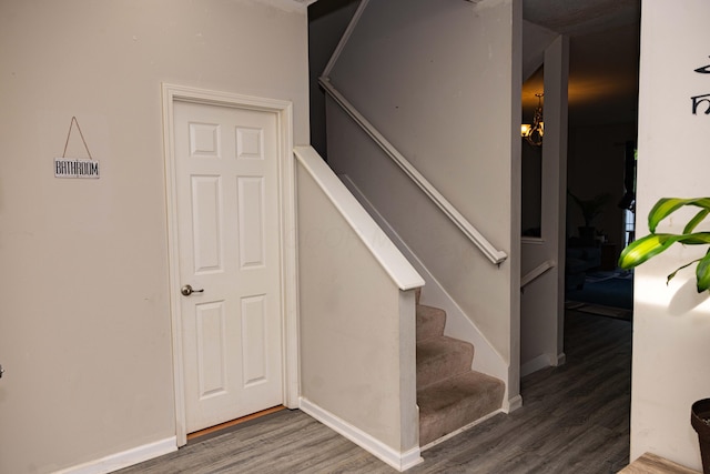 105 Autumn Ter SW, Etna, OH 43062 - staircase with baseboards and wood finished floors
