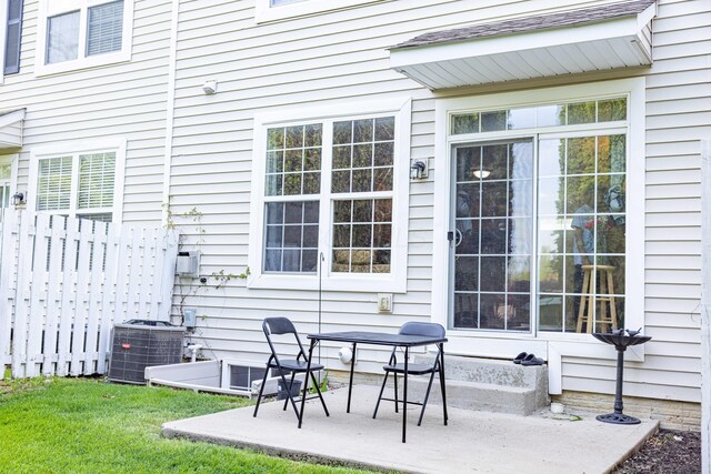 105 Autumn Ter SW, Etna, OH 43062 - view of patio featuring fence and central AC unit
