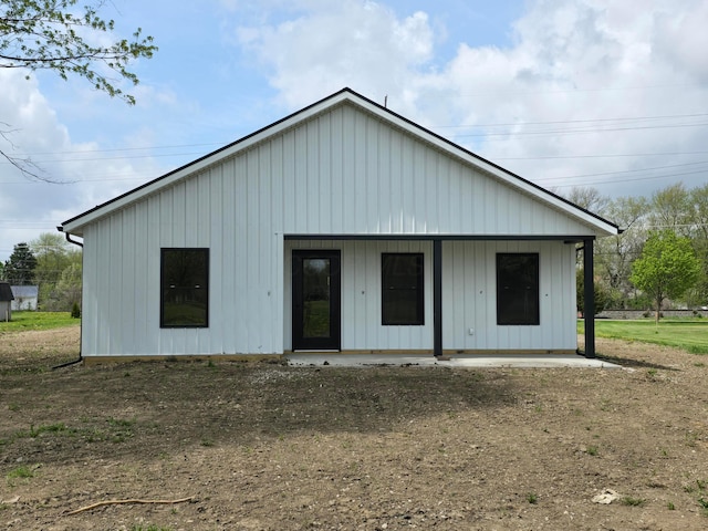 view of front of home with board and batten siding