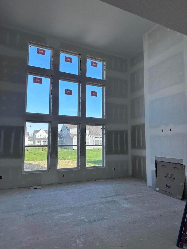 view of unfurnished living room