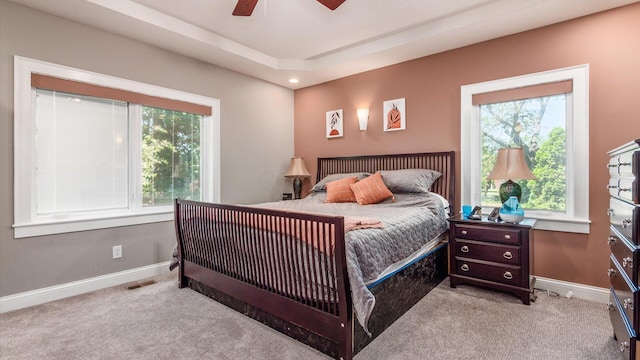 87 Dartmouth Rd SE, Hebron, OH 43025 - bedroom with baseboards, visible vents, a ceiling fan, and carpet floors