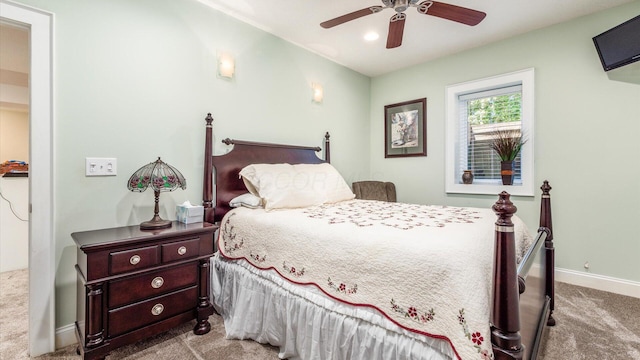 87 Dartmouth Rd SE, Hebron, OH 43025 - bedroom featuring a ceiling fan, carpet flooring, and baseboards