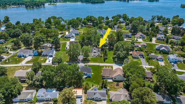 87 Dartmouth Rd SE, Hebron, OH 43025 - bird's eye view with a water view and a residential view