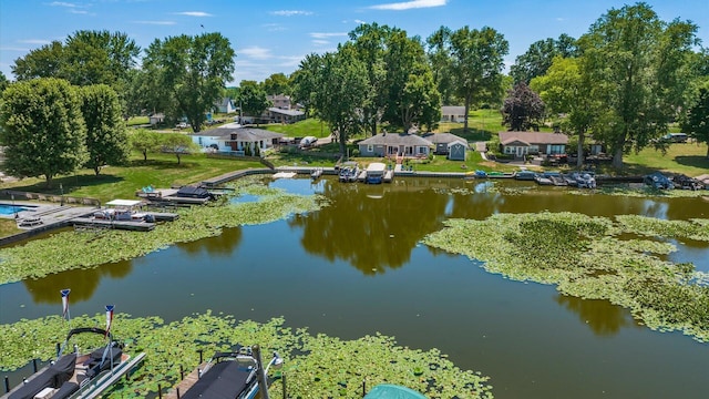 87 Dartmouth Rd SE, Hebron, OH 43025 - birds eye view of property with a water view
