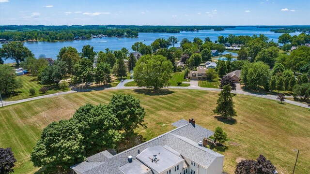 87 Dartmouth Rd SE, Hebron, OH 43025 - birds eye view of property with a water view