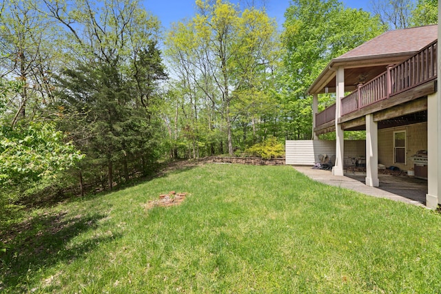 4611 Meghans Run, Batavia, OH 45103 - view of yard featuring a patio and a deck
