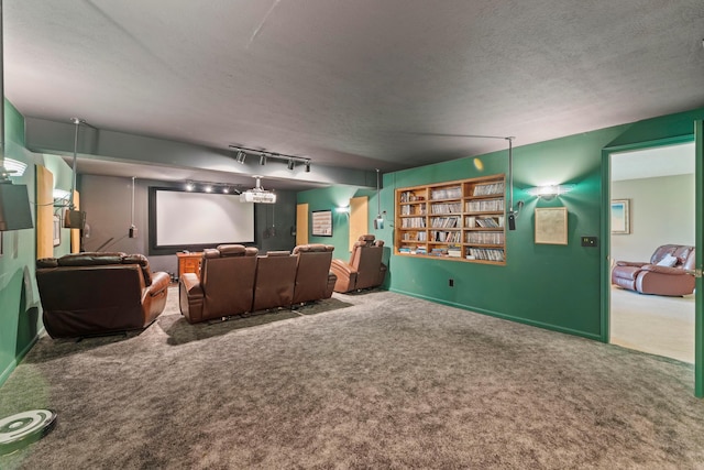 4611 Meghans Run, Batavia, OH 45103 - home theater room with carpet floors, a textured ceiling, and baseboards