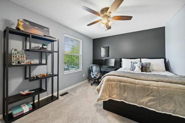 6767 Burnside Ln, Dublin, OH 43016 - carpeted bedroom featuring a ceiling fan and baseboards
