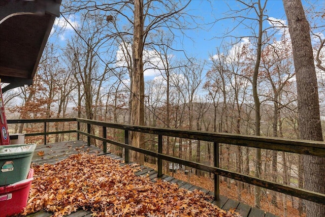 view of wooden terrace