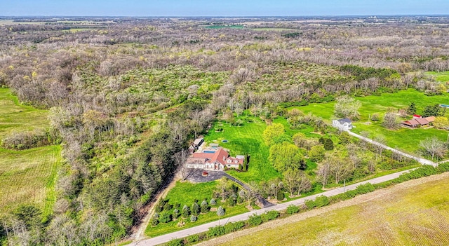 aerial view with a view of trees