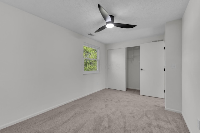 7847 Maplecreek Ct, Powell, OH 43065 - unfurnished bedroom with a textured ceiling, visible vents, baseboards, and carpet