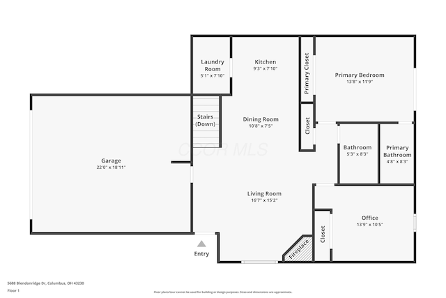 5688 Blendonridge Dr Unit 93E, Columbus, OH 43230 - view of layout