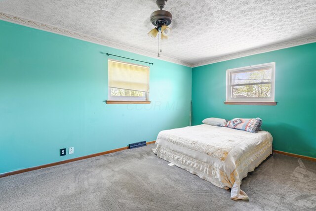14 Stoney Ridge Dr SW, Pataskala, OH 43062 - bedroom with a textured ceiling, multiple windows, and carpet