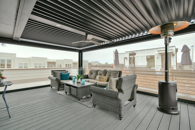 754 N 6th St, Columbus, OH 43215 - deck featuring an outdoor hangout area