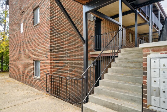view of stairs