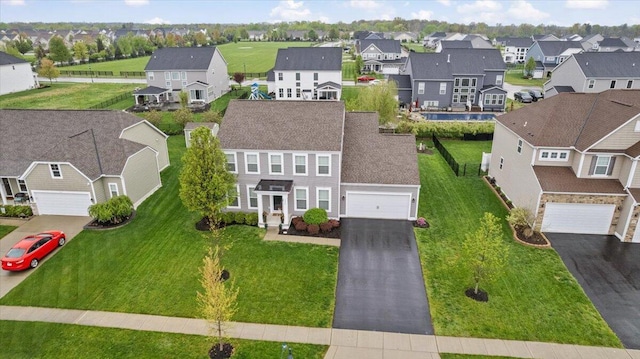 bird's eye view featuring a residential view