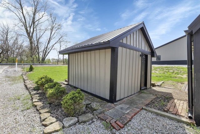 view of shed