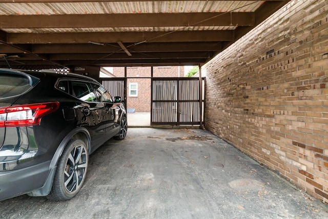 view of vehicle parking