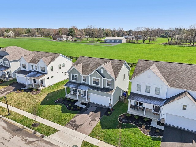drone / aerial view featuring a residential view