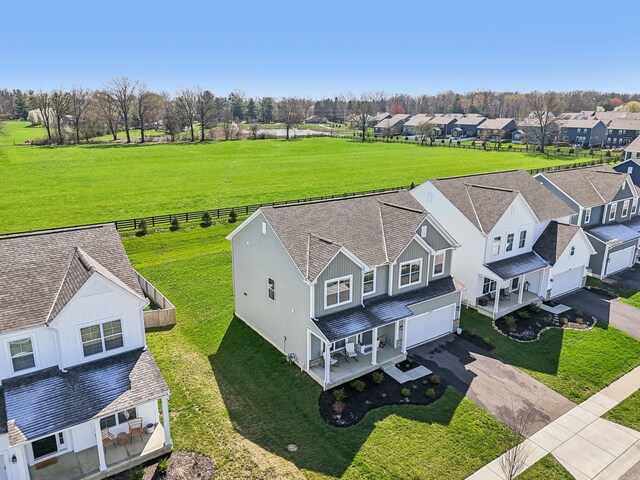 birds eye view of property featuring a residential view