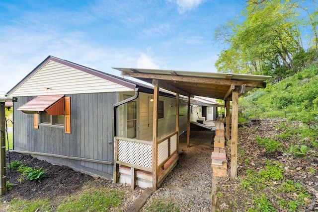 view of property exterior