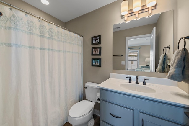 8153 Lilium Way, Plain City, OH 43064 - full bathroom featuring toilet, visible vents, and vanity