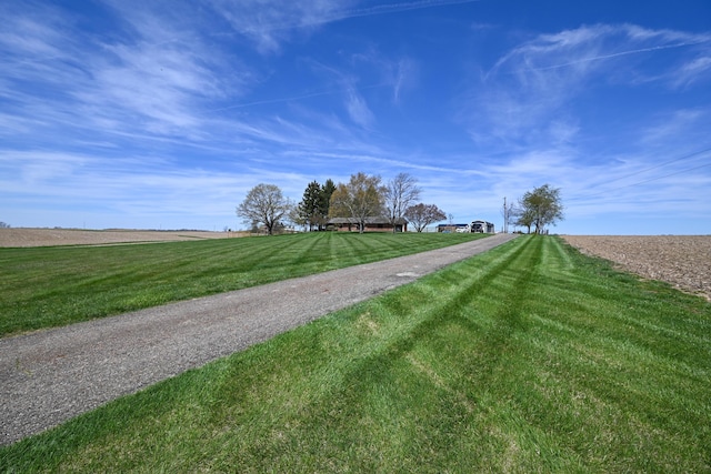 view of road with driveway