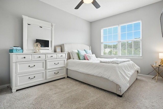298 Long Branch Run, Delaware, OH 43015 - bedroom with light colored carpet and a ceiling fan