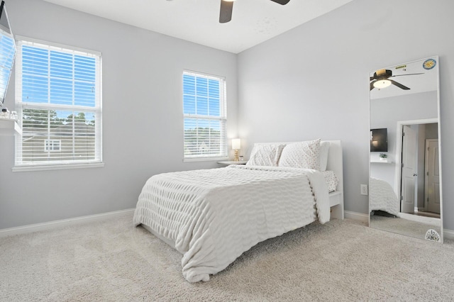 298 Long Branch Run, Delaware, OH 43015 - carpeted bedroom with multiple windows and ceiling fan