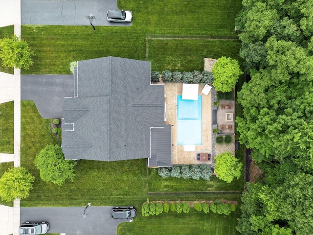 298 Long Branch Run, Delaware, OH 43015 - aerial view of a pool
