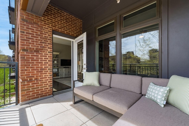828 Bobcat Ave Unit 206, Columbus, OH 43212 - view of patio with an outdoor living space
