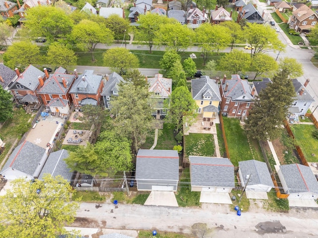 birds eye view of property featuring a residential view