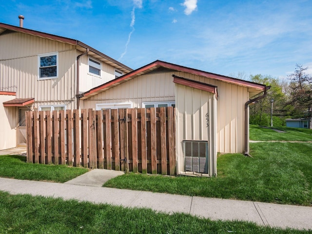 exterior space with fence