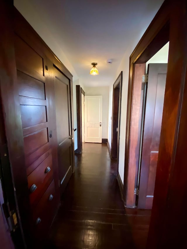 110 N Ogden Ave, Columbus, OH 43204 - hall with dark wood-type flooring and baseboards