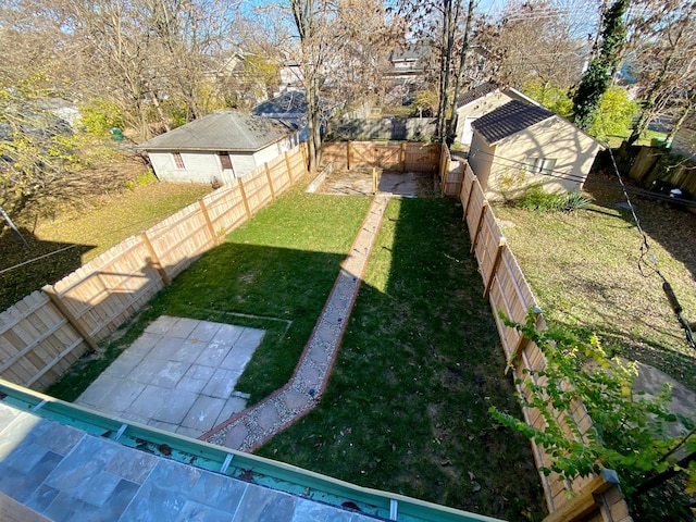 110 N Ogden Ave, Columbus, OH 43204 - view of yard featuring a fenced backyard and a patio area