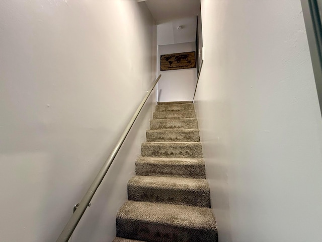 view of stairway