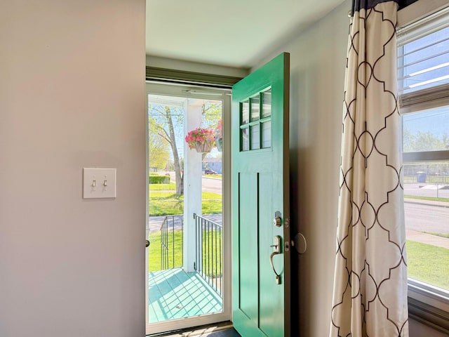 view of foyer entrance