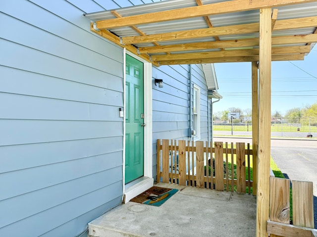 view of entrance to property