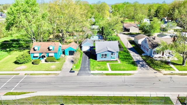 drone / aerial view featuring a residential view