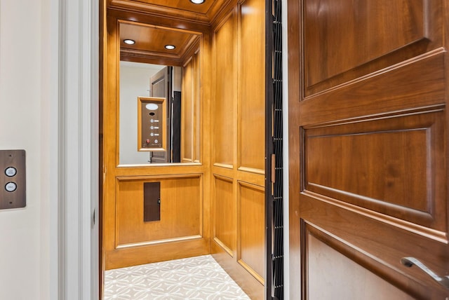details with elevator and ornamental molding