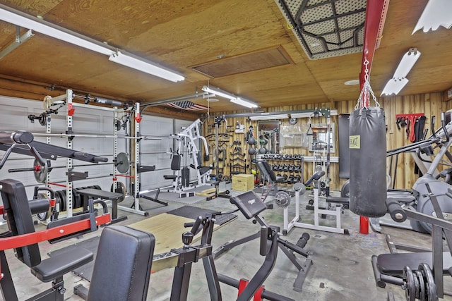 view of workout area