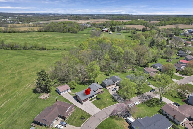 birds eye view of property featuring a residential view