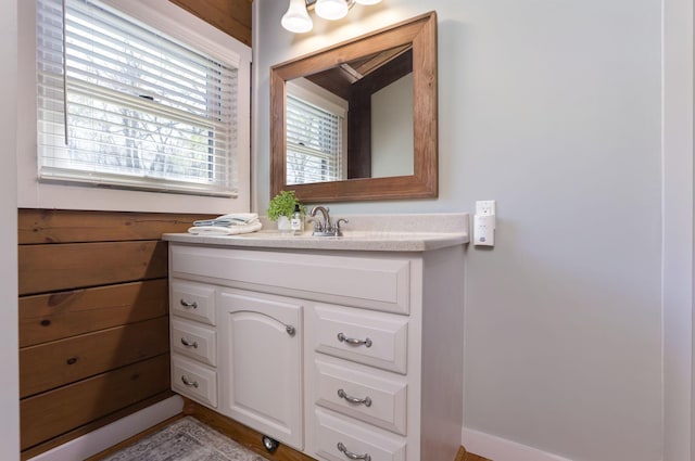 bathroom featuring vanity
