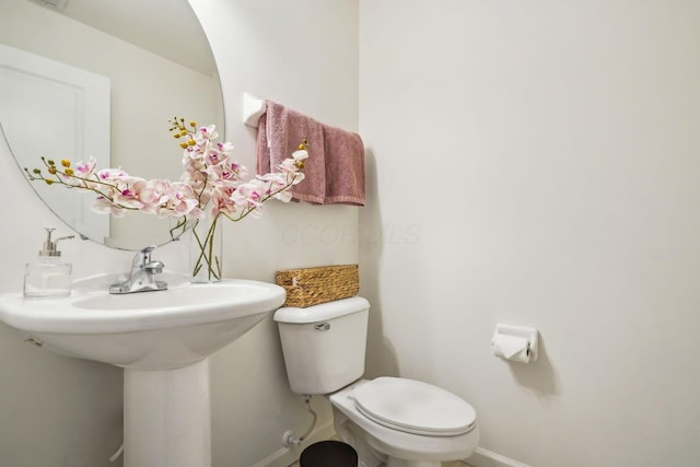 3857 Dowitcher Ln, Columbus, OH 43230 - half bathroom with baseboards and toilet